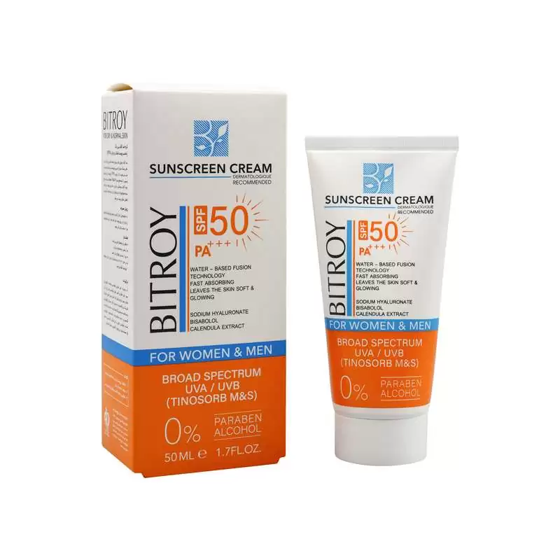 ضدآفتاب SPF50 فيوژن واتر پوست خشک و نرمال بيتروي