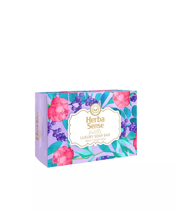 0 صابون با رایحه انگور هرباسنس Herba Sense مدل Violette وزن 100 گرم آردن 